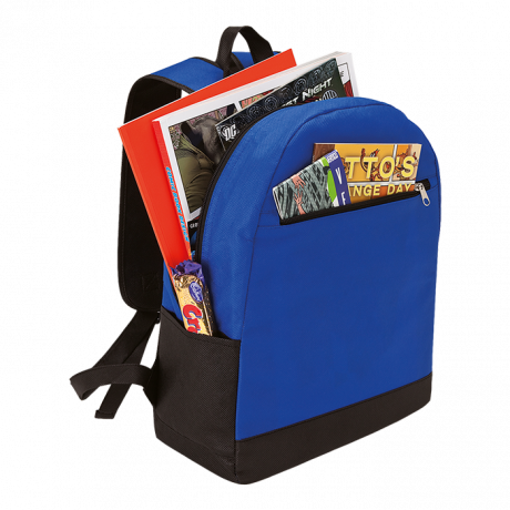 Backpack With Front Zip Pocket - Non-Woven - Image 2