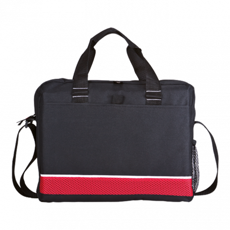 Conference Bag With Mesh Side Pocket - 600D And Sandwich Mesh - Image 3