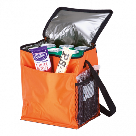 12 Can Cooler with 2 Exterior Pockets - 70D - PEVA Lining - Image 4