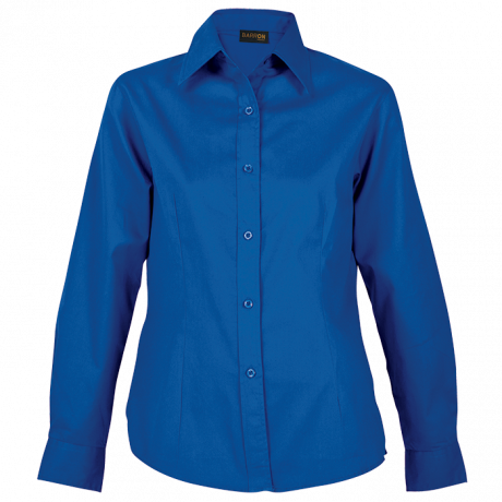 Ladies Brushed Cotton Twill Blouse Long Sleeve - Image 6