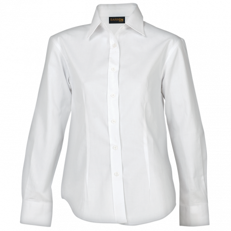 Ladies Brushed Cotton Twill Blouse Long Sleeve - Image 3