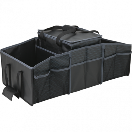 Three Compartment Portable Boot Organiser with Removable Cooler