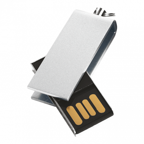 Slim Micro Swivel Metallic USB Drive - Image 4