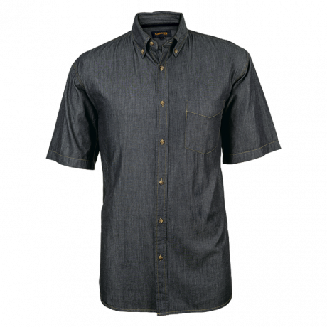 Mens Denver Denim Shirt Long Sleeve - Image 2