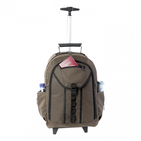 Checked Executive Rolling Backpack - Image 2