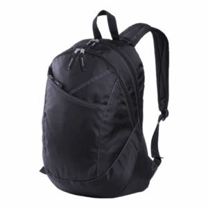 Curve Design Laptop Backpack with Silver Grey Stitching