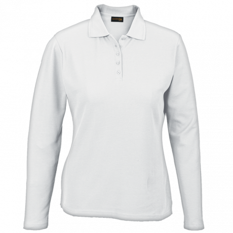 Ladies 175g Pique Knit Long Sleeve Golfer - Image 5