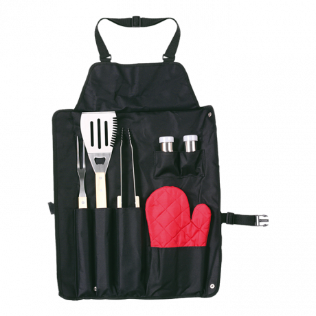 6 Piece Barbeque Set in Apron