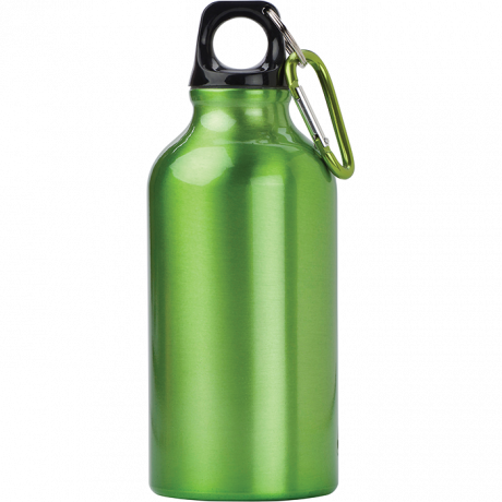 400ml Aluminium Water Bottle with Carabiner Clip - Image 4