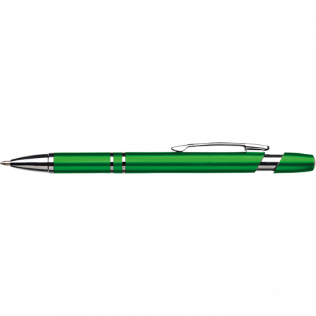 Dual Ring Metallic Ballpoint Pen - Image 4