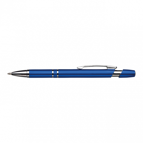Dual Ring Metallic Ballpoint Pen - Image 3