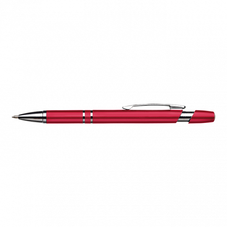 Dual Ring Metallic Ballpoint Pen - Image 2
