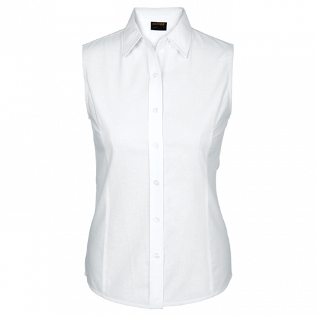 Ladies Oxford Blouse Sleeveless - Image 2