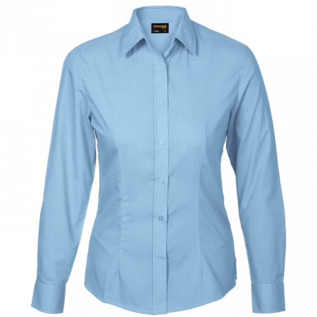 Ladies Basic Poly Cotton Blouse Short Sleeve - Image 8