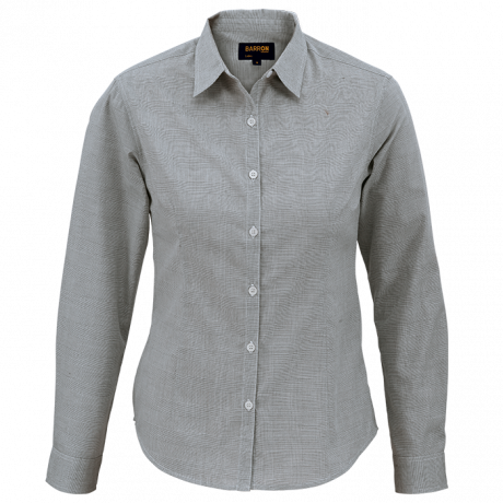 Ladies Clifton Check Blouse Long Sleeve