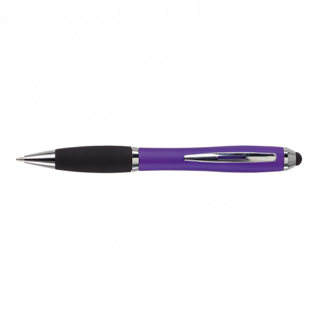 Ballpoint Pen with Rubber Grip and Stylus - Image 7