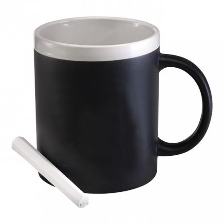 300ml Stoneware Chalk Board Mug