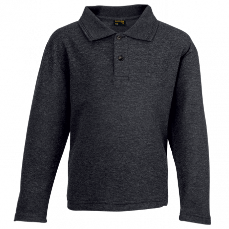 Kiddies 175g Pique Knit Long Sleeve Golfer - Image 6