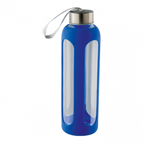 600ml Silicone Grip Water Bottle With Carry Strap - Image 2