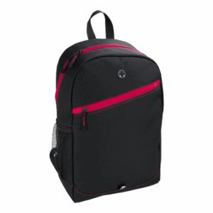 Backpack With Contrast Colour Diagonal Zip