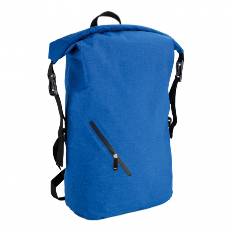 Melange Waterproof Backpack With Diagonal Zip - Image 2