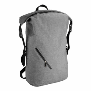 Melange Waterproof Backpack With Diagonal Zip