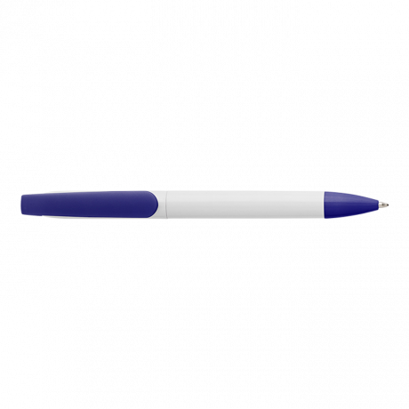 Twist Action Ballpoint Pen With White Barrel - Image 2