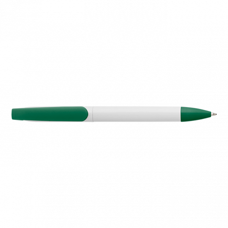 Twist Action Ballpoint Pen With White Barrel - Image 3