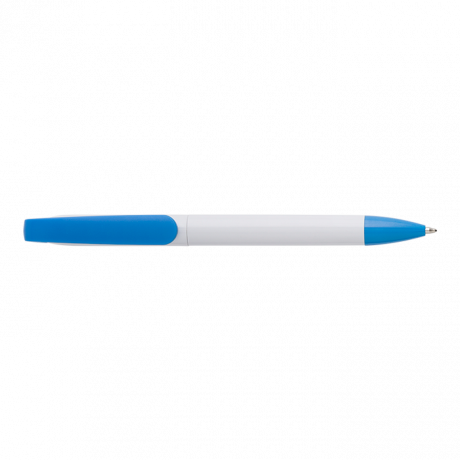 Twist Action Ballpoint Pen With White Barrel - Image 4