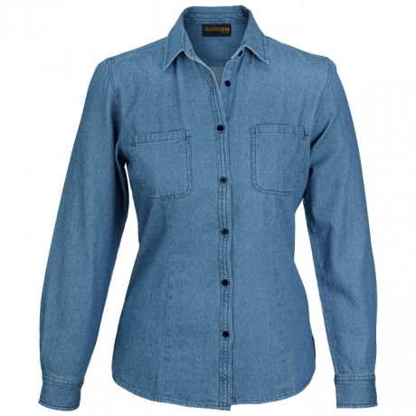 Ladies Denver Denim Blouse - Image 2