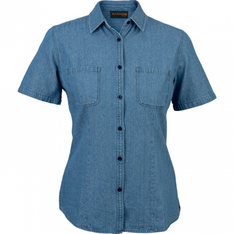 Ladies Denver Denim Blouse - Image 3
