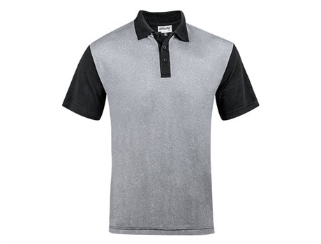 Mens Crossfire Melange Golf Shirt - Image 2