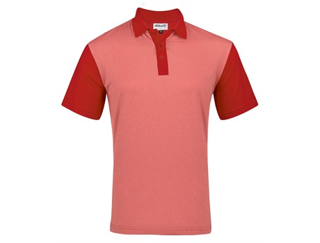 Mens Crossfire Melange Golf Shirt - Image 3