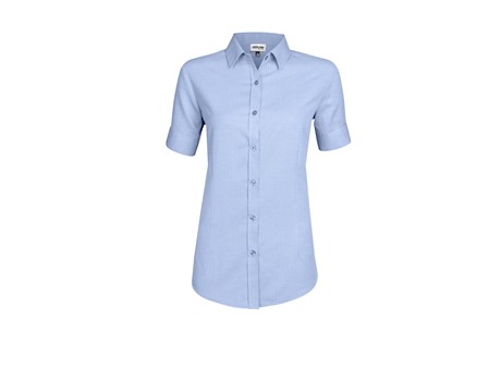 Ladies Short Sleeve Nottingham Shirt - Image 3