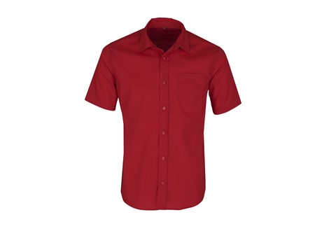 US Basic Mens Short Sleeve Kensington Shirt - Image 5