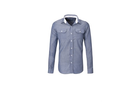 US Basic Mens Long Sleeve Windsor Shirt - Image 3