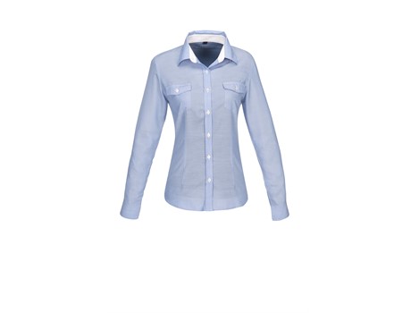 US Basic Ladies Long Sleeve Windsor Shirt - Image 2