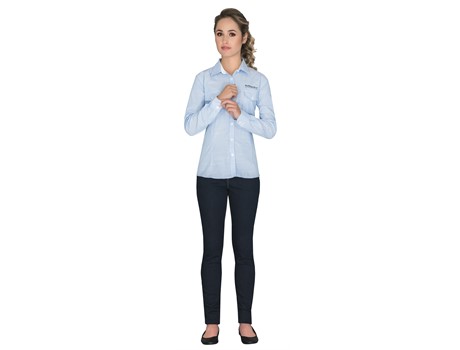 US Basic Ladies Long Sleeve Windsor Shirt - Image 4