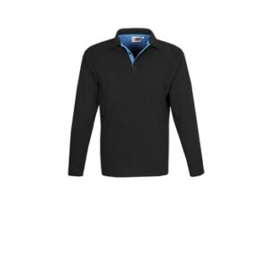 US Basic Mens Long Sleeve Solo Golf Shirt