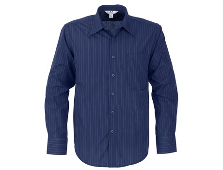 Manhattan Mens Striped Long Sleeve Shirt - Image 2