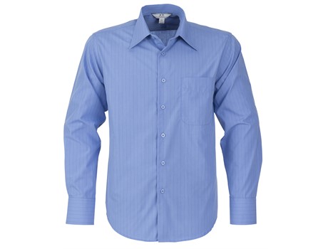 Manhattan Mens Striped Long Sleeve Shirt - Image 3