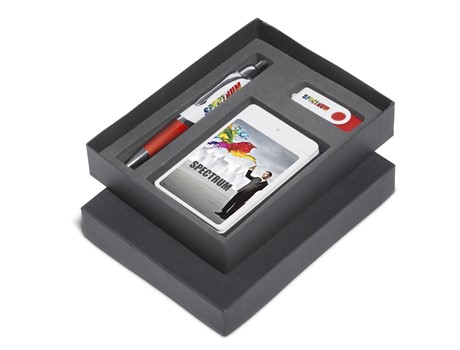 Energyblast Power Bank & USB Gift Set - Black - Image 8