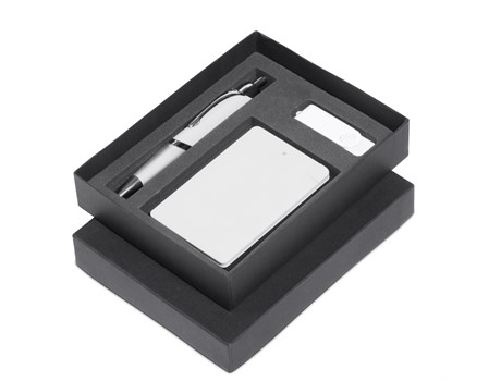 Energyblast Power Bank & USB Gift Set - Black - Image 9