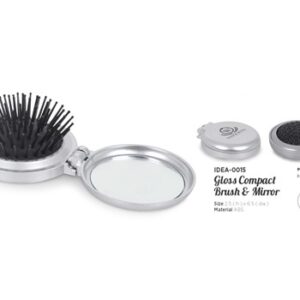 Gloss Compact Brush And Mirror