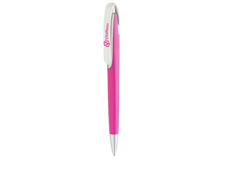 Lotus White Clip Ball Pen - Image 8