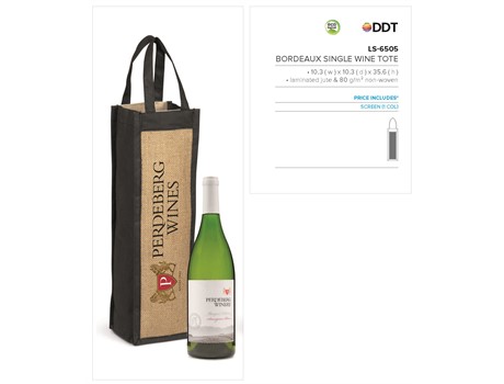 Bordeaux Single Wine Tote