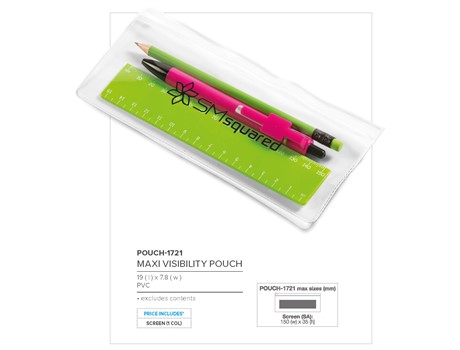 Maxi Visibility Pouch (Excludes Contents)