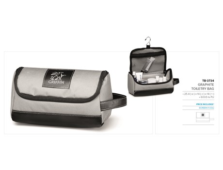 Graphite Toiletry Bag