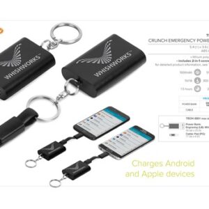 Crunch Emergency 1000mAh Power Bank
