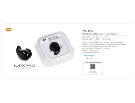 Groove Bluetooth Earbud